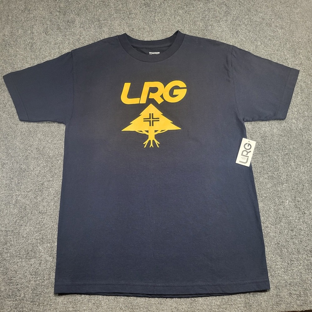 LRG Lifted Research Group "Double OG" Tree Stack Black T-Shirt Size Large - Picture 1 of 13